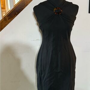 Elegant Black Gucci Sleeveless Dress